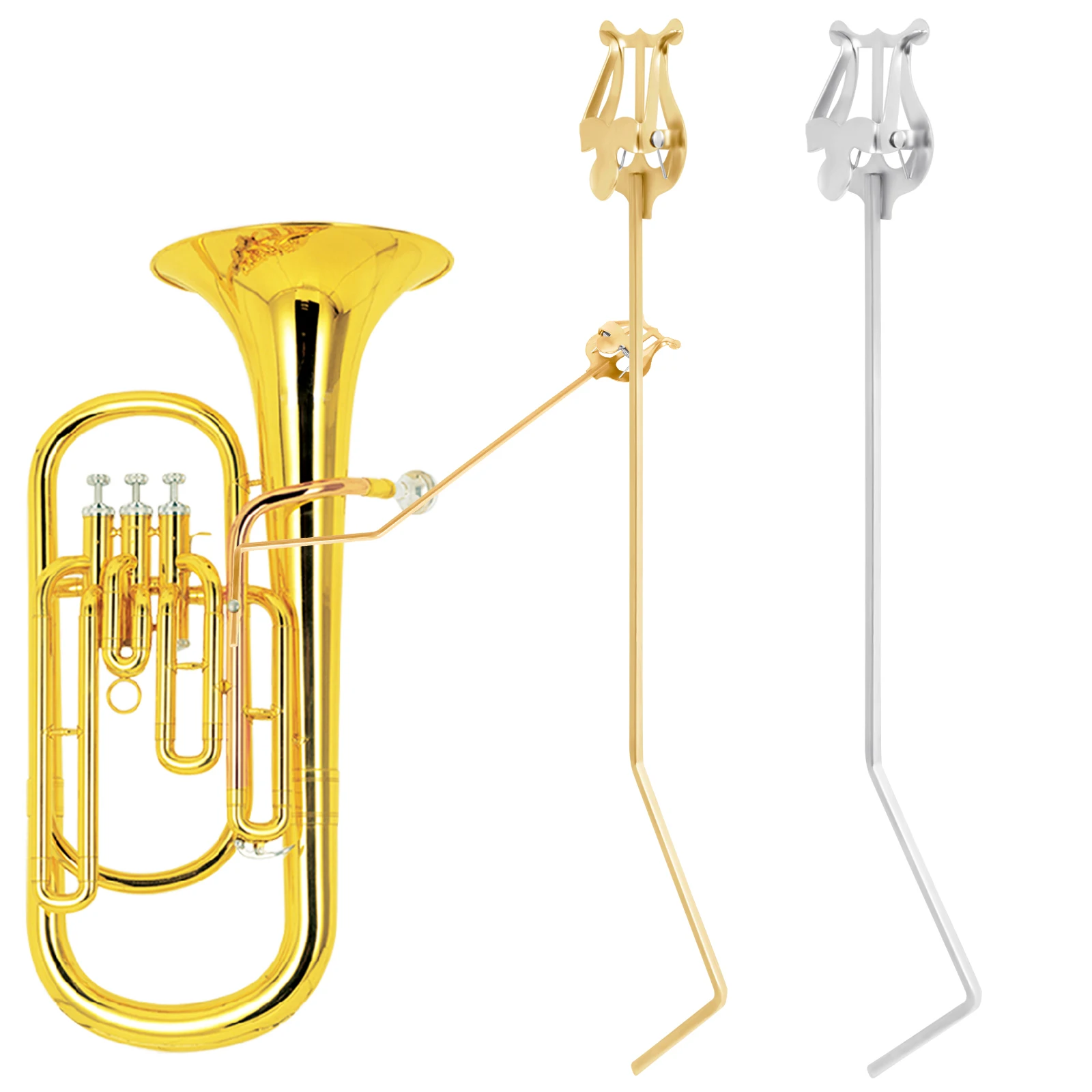 Musical Instrument Horn - Notenständer Stehender Schlüssel Tuba Tenor Horn