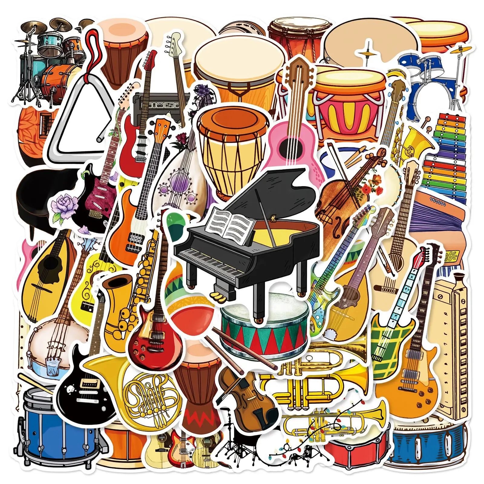Musical Instrument Tabla - 50 stücke DIY Cartoon Musik Instrument
