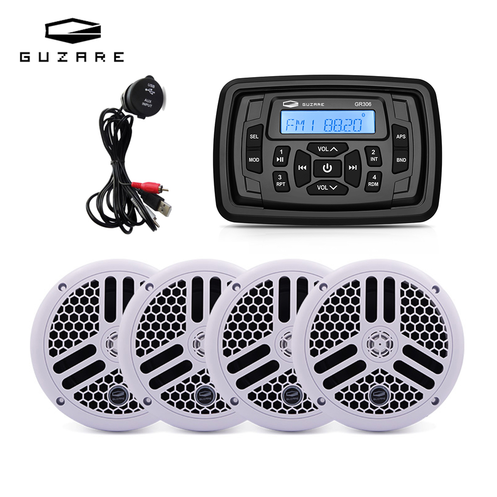 Musical Instrument Image - GUZARE Marine-Radio Stereo Wasserdichter Bluetooth-Empfänger Combo