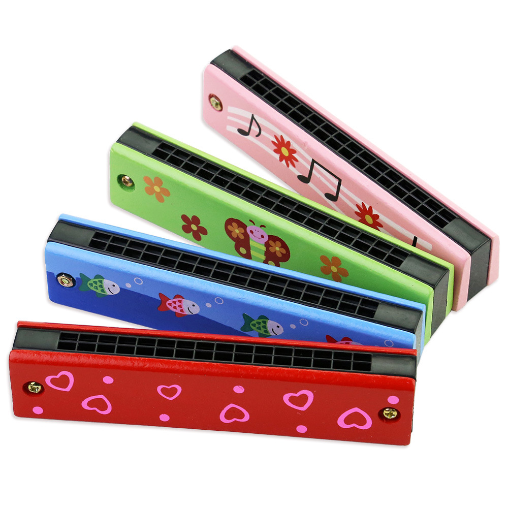 Musical Instrument You Blow - Mundharmonika für Kinder, hölzernes Musikinstrument-Spielzeug für