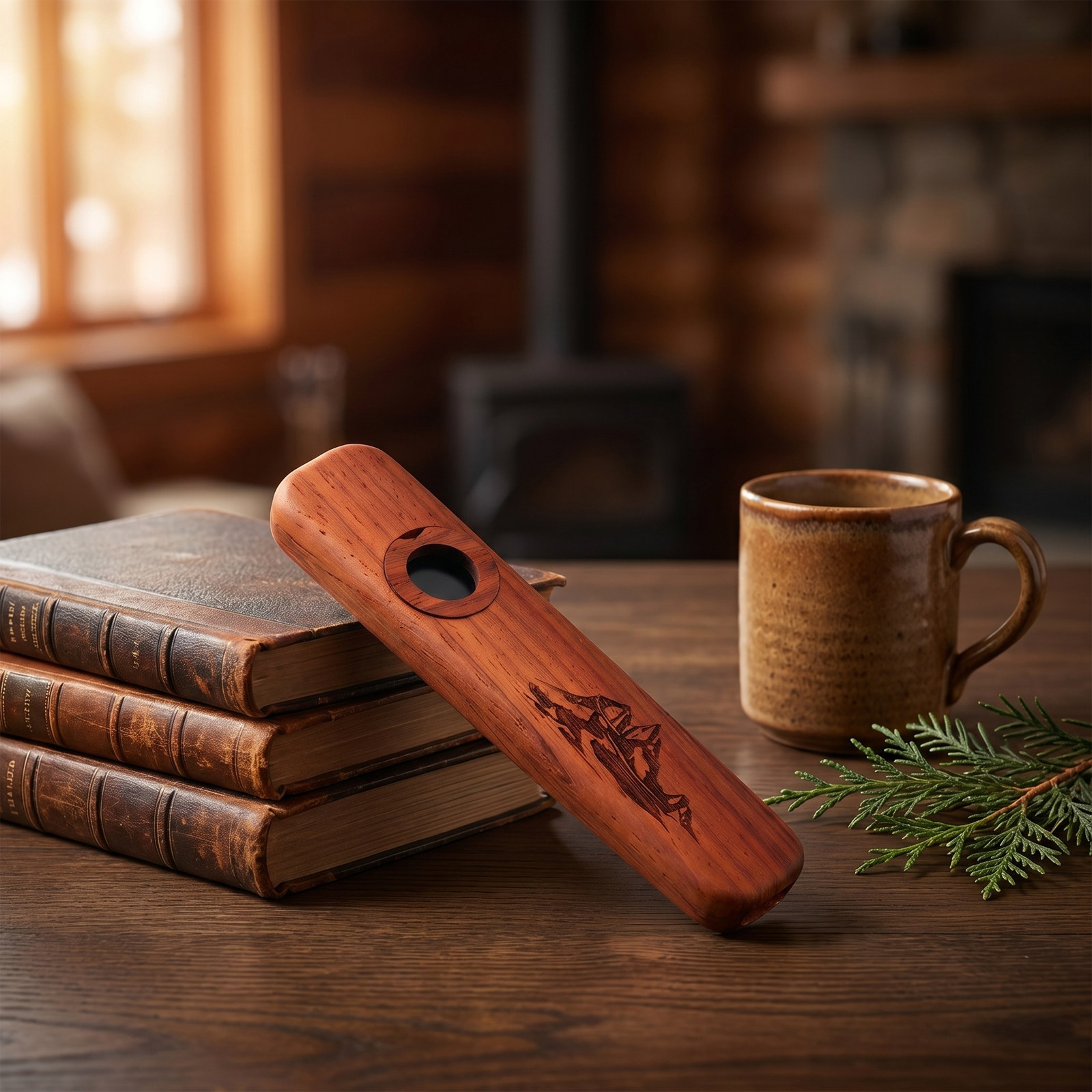 Musical Instrument I Play - 1 Set Holzkazoo aus natürlichem Rosenholz,
