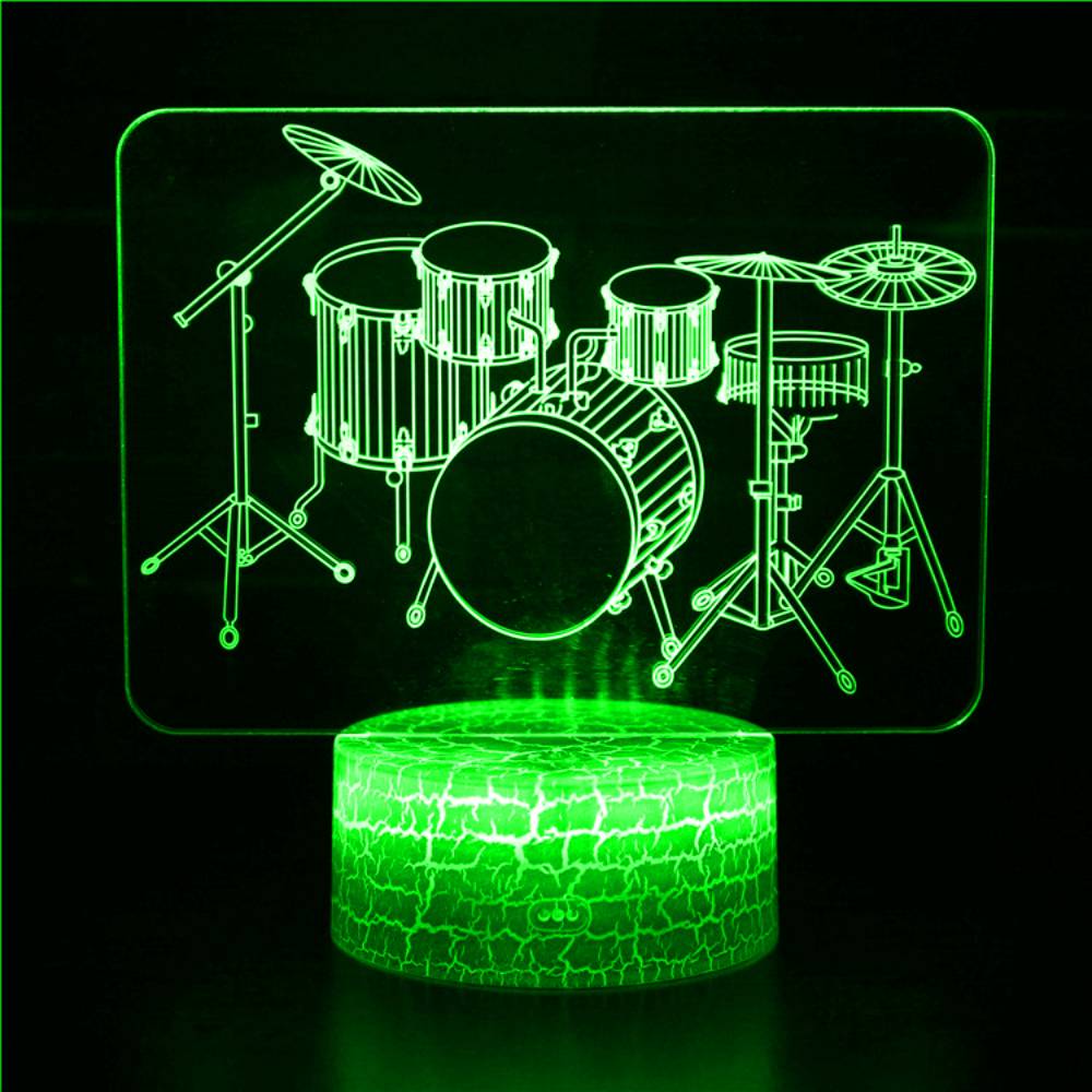 Nachttrommel-Set, 3D-LED-Nacht – Musical Instrument No Touch Bewertung und Preis