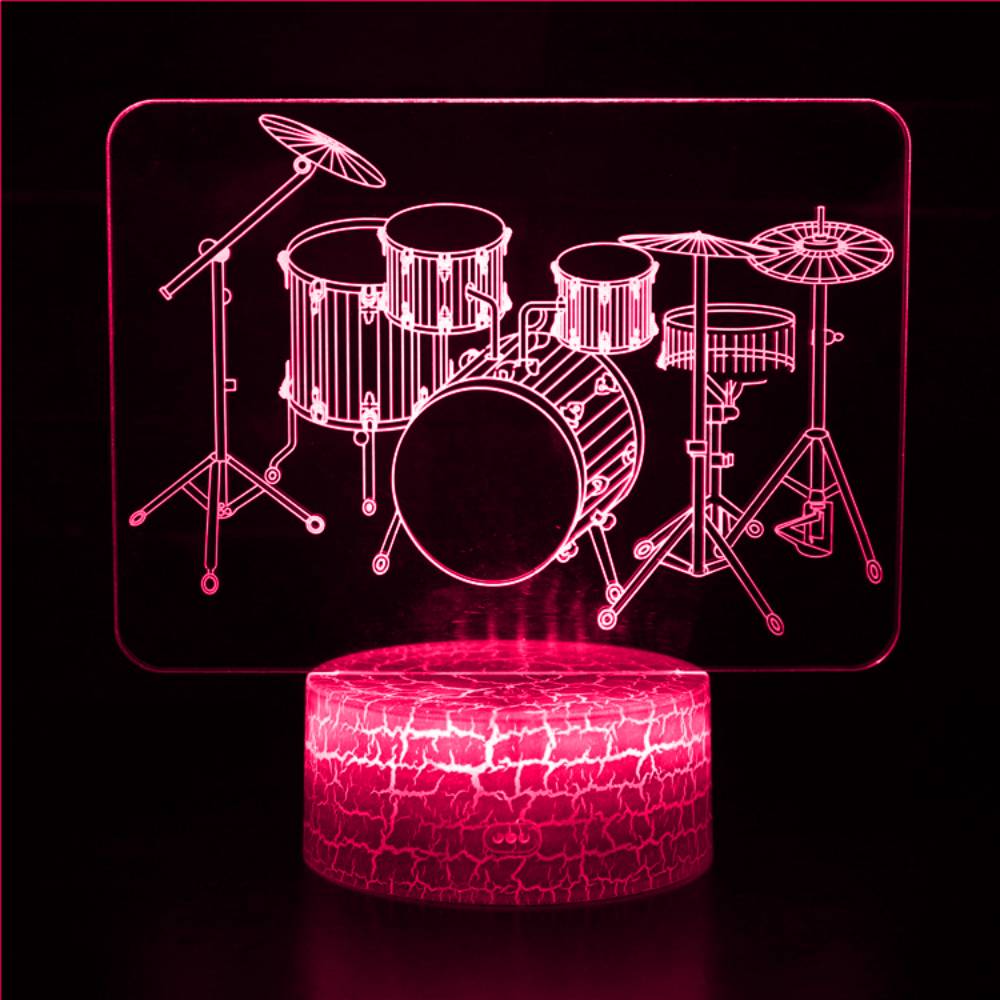 Nachttrommel-Set, 3D-LED-Nacht – Musical Instrument No Touch Bewertung und Preis