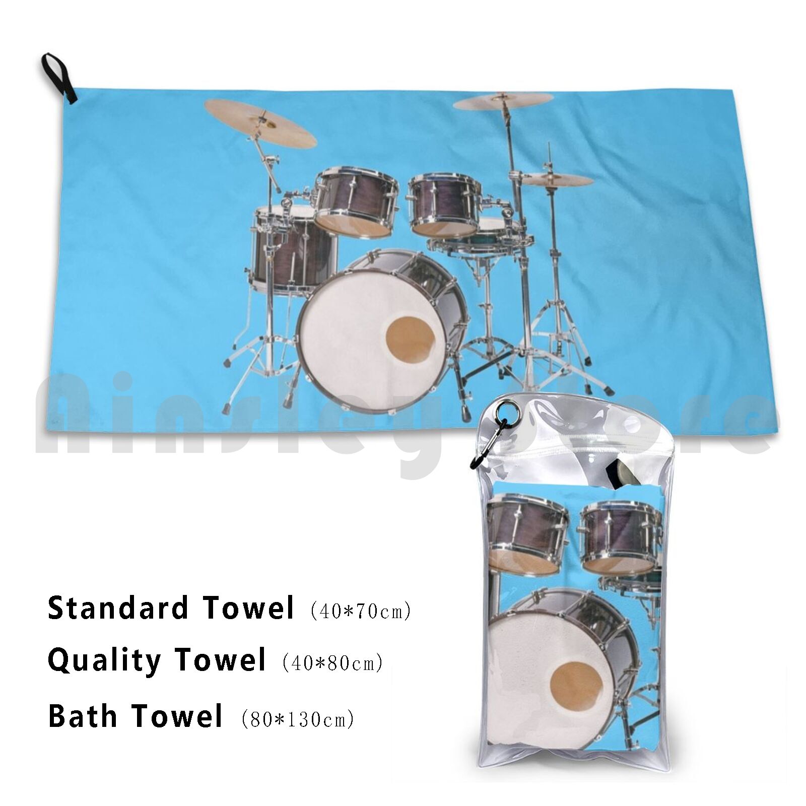 Trommeln Illustration Badetuch – Musical Instrument Image Bewertung und Preis