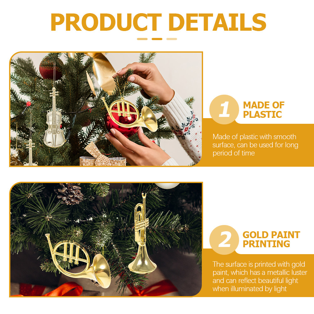 15 Stück Miniatur-Musikinstrum – Musical Instrument Xmas Ornaments Bewertung und Preis