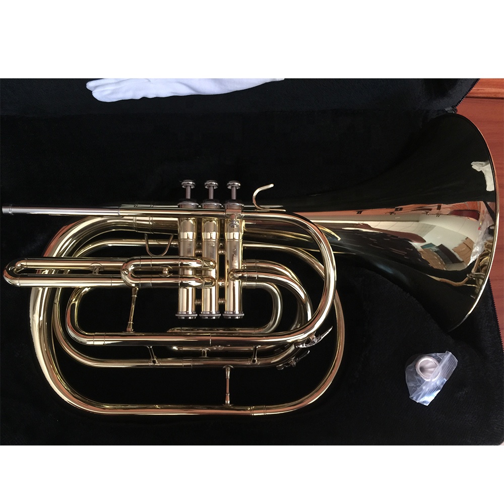Bb Goldlackiertes Marschhorn a – Musical Instrument Horn Bewertung und Preis