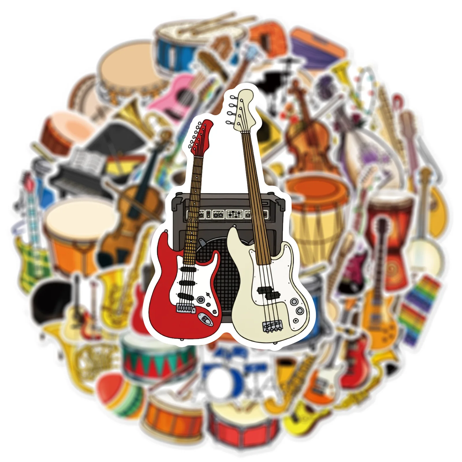 50 stücke DIY Cartoon Musik In – Musical Instrument Tabla Bewertung und Preis