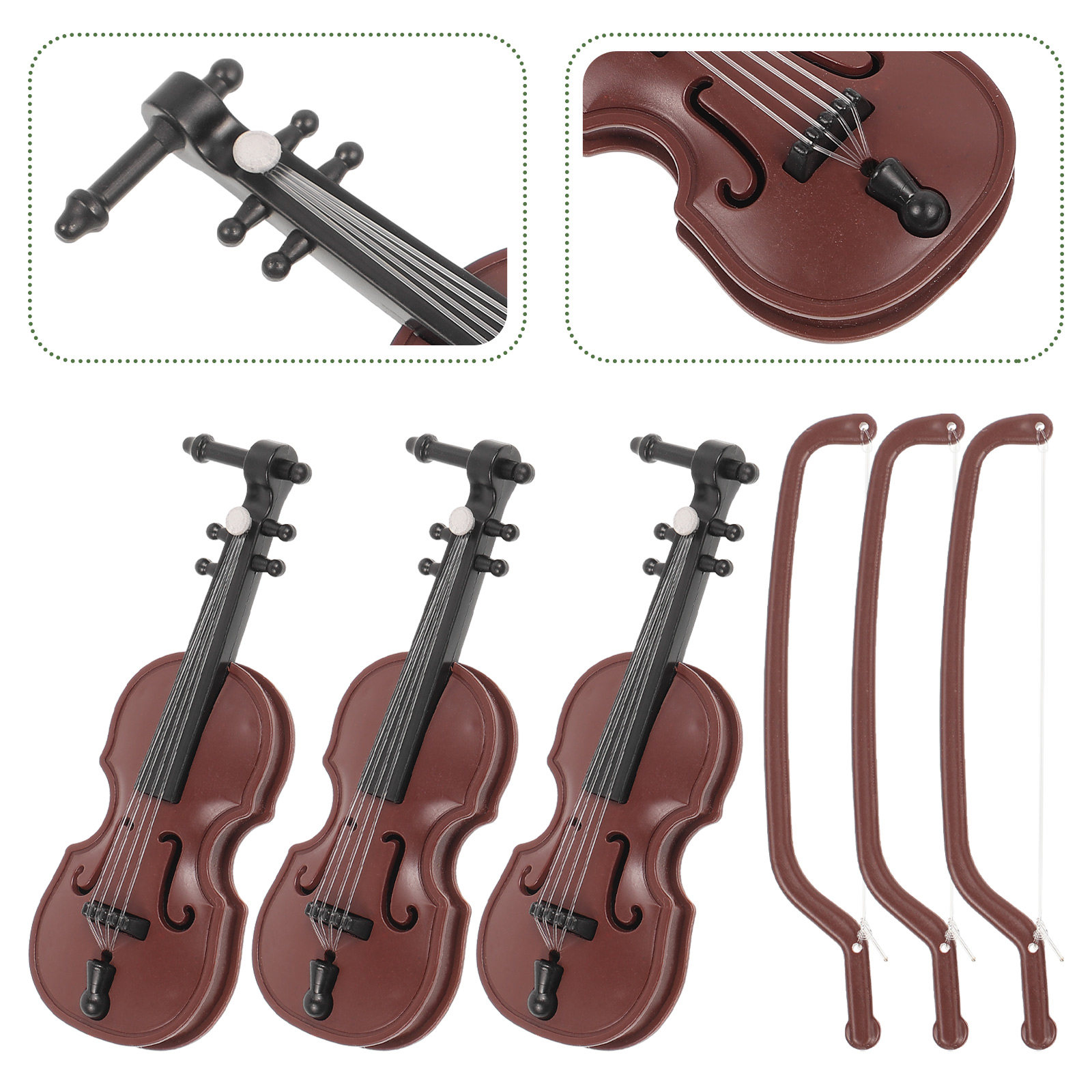 20er-Set Mini-Holzgeigen-Ornam – Musical Instrument Xmas Ornaments Bewertung und Preis