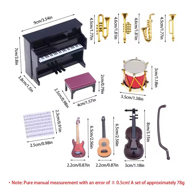 Miniatur-Musikinstrumente-Koll – Musical Instrument Tabla Bewertung und Preis