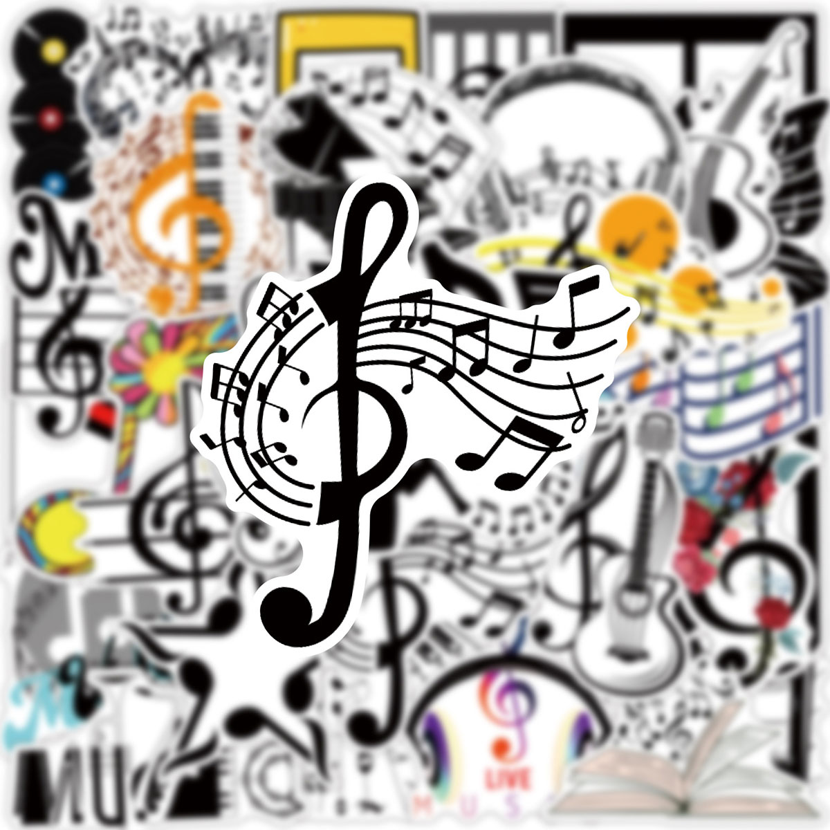 50 Musikthemen-Aufkleber mit M – Musical Instrument Tabla Bewertung und Preis