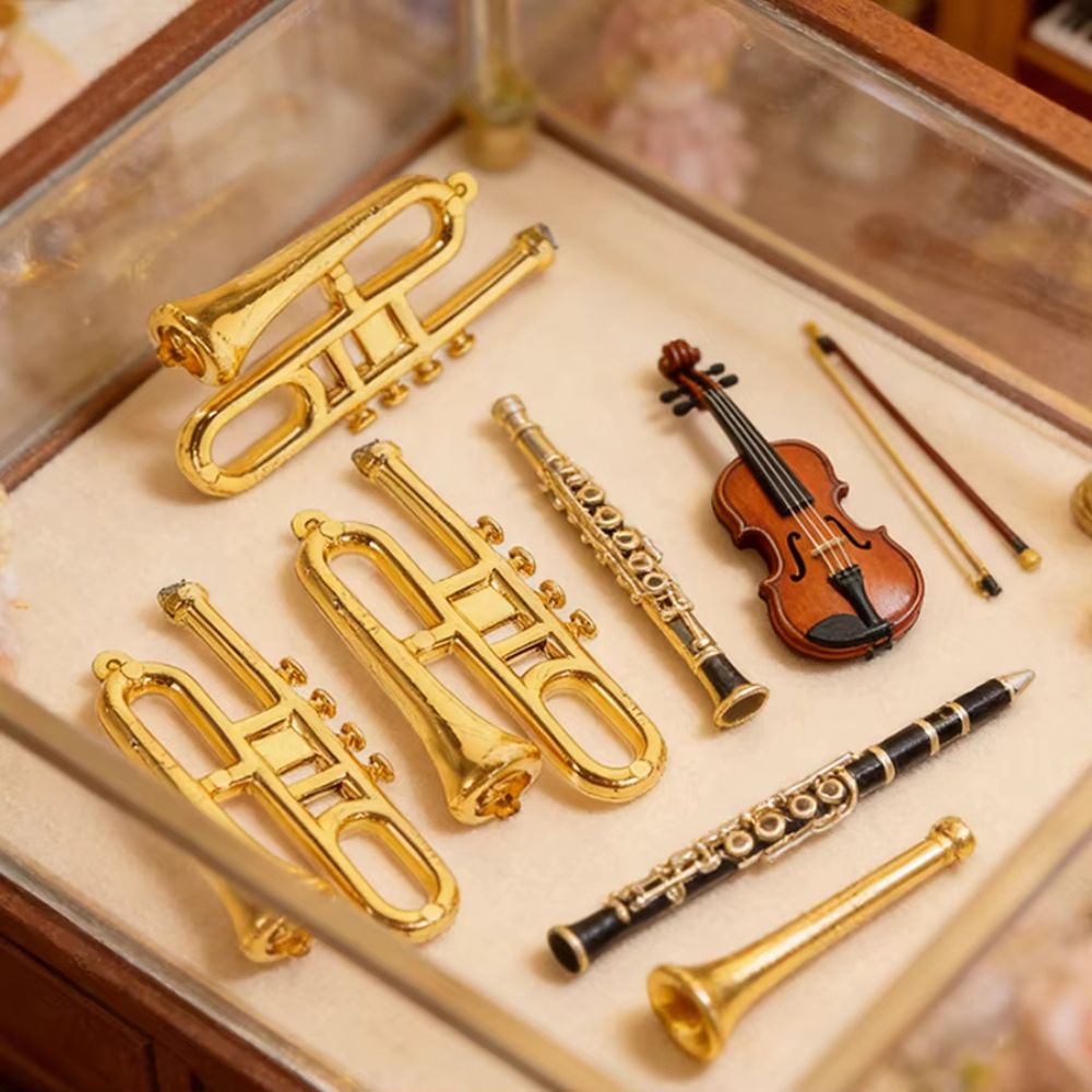 6/10 Stück zufällige kleine go – Musical Instrument Xmas Ornaments Bewertung und Preis
