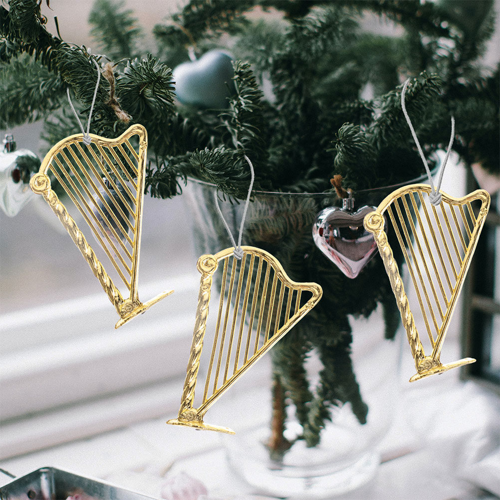 15 Stück Miniatur-Harfen-Musik – Musical Instrument Xmas Ornaments Bewertung und Preis