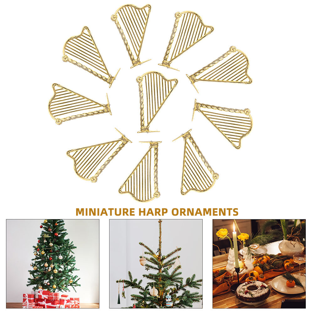 15 Stück Miniatur-Harfen-Musik – Musical Instrument Xmas Ornaments Bewertung und Preis