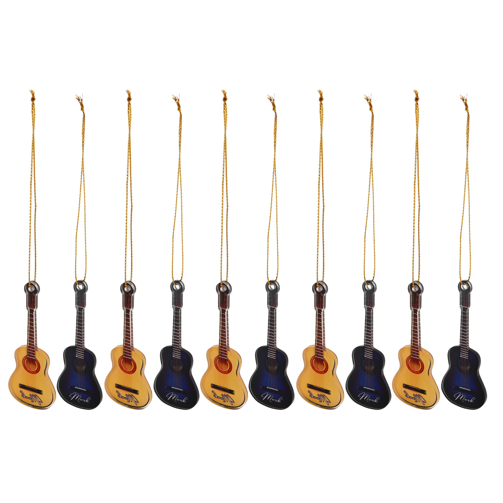 10 Stück Weihnachts-Mini-Gitar – Musical Instrument Xmas Ornaments Bewertung und Preis
