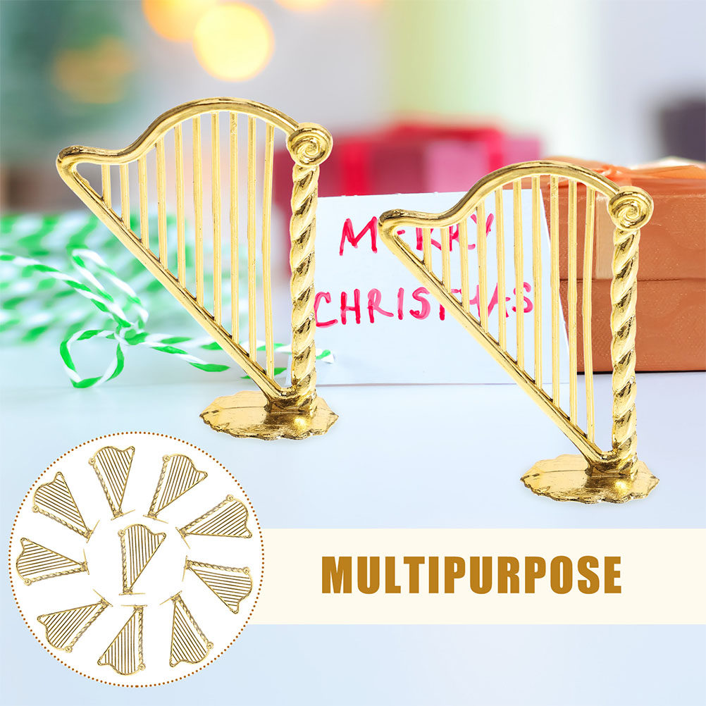 15 Stück Miniatur-Harfeninstru – Musical Instrument Xmas Ornaments Bewertung und Preis