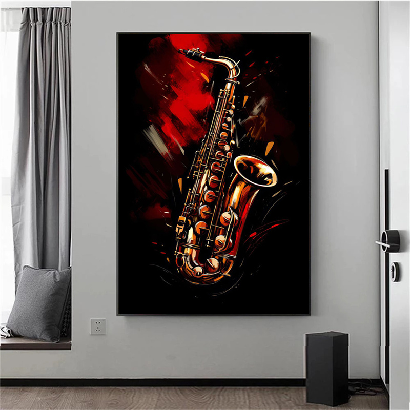 Rahmenlose Abstrakte Farbenfro – Musical Instrument Image Bewertung und Preis
